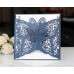 Pink Wedding Invitation Hollow Butterfly Design